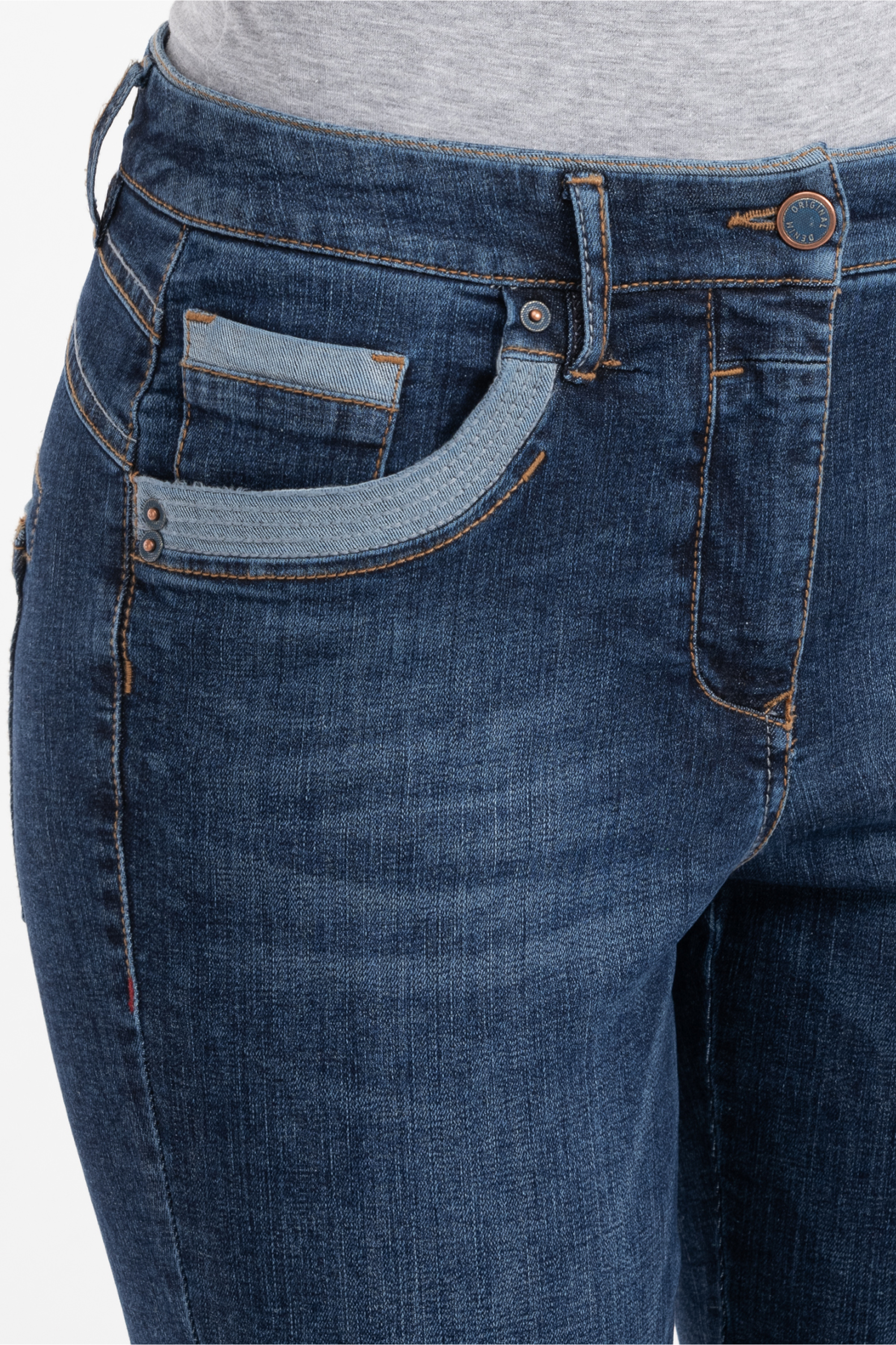 Slim-Jeans ALARA in DENIM-BLUE  Der offizielle Recover Pants Onlineshop