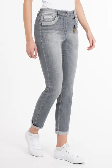 Recover Pants Powerstretchjeans Luna in GREY Artikelnummer REC-13346-01-U4075-975